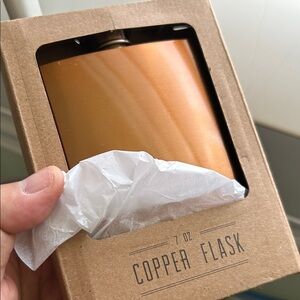 🖤NIB🔺W&P Copper Plated Stainless Steel Flask - 7 oz